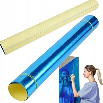 Zrcadlo FÓLIE ZRCADLOVÁ NALEPOVACÍ SAMOLEPICÍ ZRCADLO NA NÁBYTEK ZE STĚNY 60*150 CM