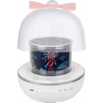 Noční světlo Projektor Noční Oblohy Otočný LED Noční Lampa pro děti 6 projekcí Scéna