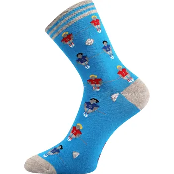 Chlapecké ponožky Fuski Boma - tyrkysové - fotbalisti
