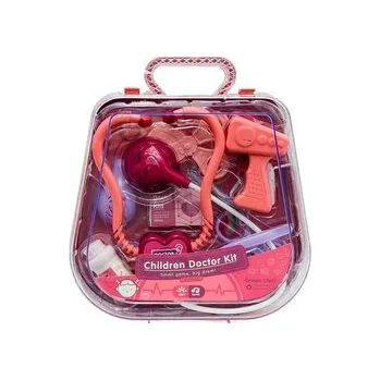 Set školních potřeb Akcesoria lekarskie w walizce różowe 1352266