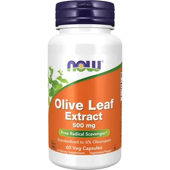 Doplněk stravy NOW Foods Olive Leaf Extract, 500mg - 60 kapslí