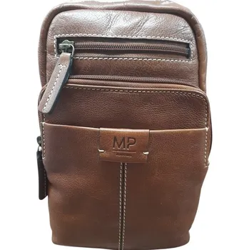 Marta Ponti pánská kožená taška přes hruď koňaková C240009 camel