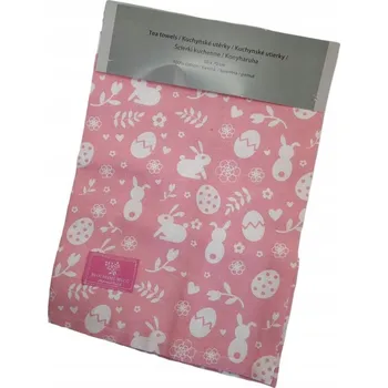 Utěrka Kuchyňské utěrky bavlněné ručníky 50x70 Růžové