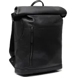 The Chesterfield Brand rolovací kožený batoh Mazara černý