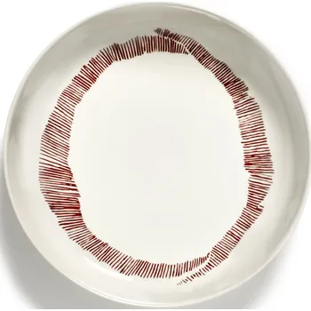 Talíř Serax, Hluboké talíře Feast, 22 cm, bílo-červené, 2 ks - Formadore