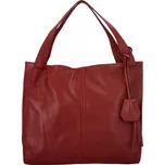 Delami Stylová kožená kabelka Oksana do ruky, červená