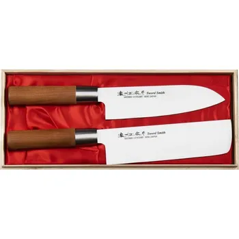 Satake Masamune Sada 2 nožů Santoku a Nakiri 16 cm