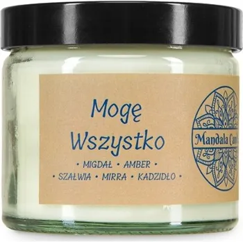 Svíčka Tradiční sójová svíčka Můžu Všechno Mandala Candle 1 ks