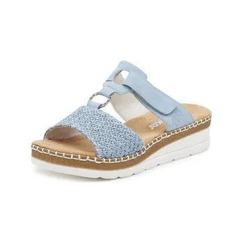 Dámské pantofle Nazouváky Rieker V1243-10 Modrá 39