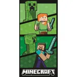 Halantex Bavlněná plážová osuška Minecraft - Creeper Fight ×