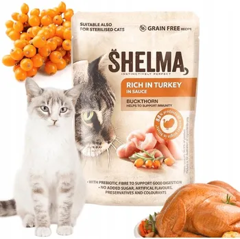 Krmivo pro kočku MOKRÉ KRMIVO PRO KOČKY KRŮTA FILETY 85G SHELMA