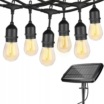 Venkovní osvětlení Girlanda Led Light 500 cm solární