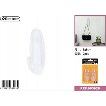 Věšák Průhledný silný háček beze stop