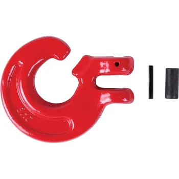 Upínací popruh PRILLINGER C - hák pro řetězy 10 mm, G80 - červený