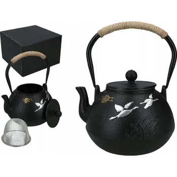 Konvice na čaj LITINOVÁ KONVICE SMALTOVANÁ ORGANIZÉR ČAJOVÁ KONVICE NA BYLINKY