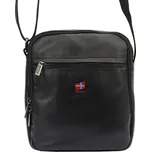 Pánská kožená taška přes rameno Nordee MSD-02 GM07 černá