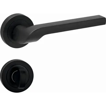 Dveřní kování Luga II Dveřní kování, WC, černé R4052411