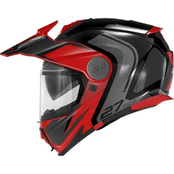 Helma na motorku Přilba Givi X.27R Trbr Tourer Graphic černo-červená