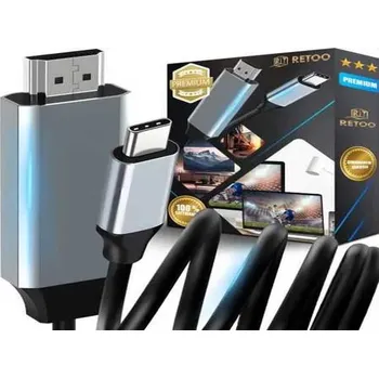 Video kabel Verk Group KABEL TYPU C HDMI 2M (250)