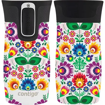 Termohrnek Termohrnek Contigo West Loop Mini 300 ml - Folklór - Bílá Metalíza