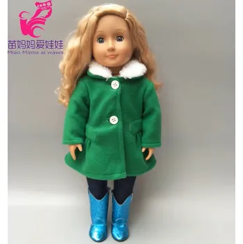 Doplněk pro panenku Oblečení pro panenky American Girl a Baby Born (kalhoty + kabátek) Barva: zelený kabátek + kalhoty (56A)