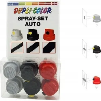 Barva ve spreji Vyměnitelné trysky pro spreje 6 ks Dupli Color, 3 typy, pro všechny spreje