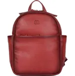 Dámský kožený batoh Bellicci Parias - červená