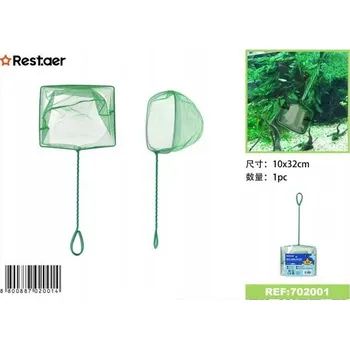 Akváriová síťka 10x32 cm pro odchyt ryb a rostlin