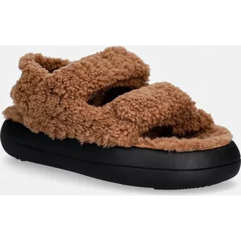 Dámské sandále Sandály Moon Boot MB SHEARLING SANDAL 80D2420020.M008 hnědá 88X, EUR 38
