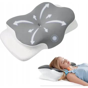 Polštář POLŠTÁŘ PROFILOVANÁ ORTOPEDICKÁ PAMĚŤOVÁ PĚNA PRO SPANÍ ERGONOMICKÁ