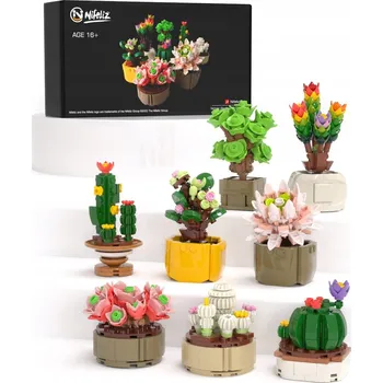 ostatní stavebnice Stavebnice Sukulenty Květiny v Květináčích