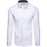 Pánská bílá košile s dlouhým rukávem DX2618 Velikost: 2XL