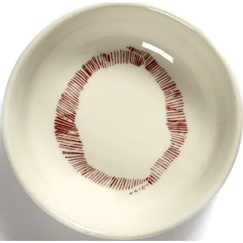 Serax, Misky na pochutiny Feast 7,5 cm, bílo-červené, 8 ks - Formadore