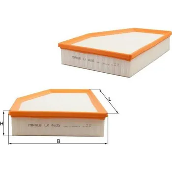Filtr do auta Vzduchový filtr MAHLE LX 4635