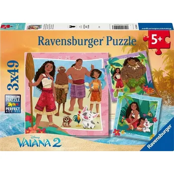 Ravensburger Puzzle 147 dílků 3x49 Puzzle : Vaiana