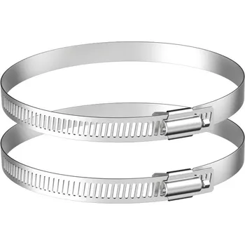 2 kusy Hadicové spony 125 mm, HG Power Nerezová Hadicová spona Nastavitelný průměr 118-140 mm pro