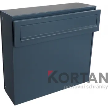 Poštovní schránka Poštovní schránka A-050 s vhozem do plotu a branky RAL 8017 - čokoládová hnědá