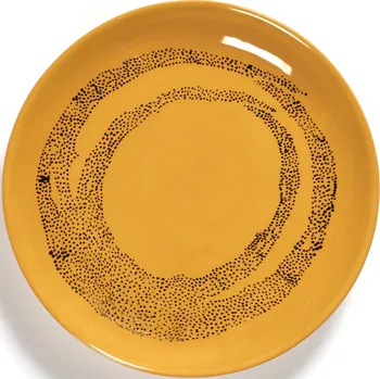 Talíř Serax, Dezertní talíře Feast s puntíky, 16 cm, žluté, 4 ks - Formadore