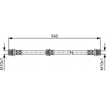 Brzdová hadice Bosch 1 987 481 302 Flexibilní brzdová hadice