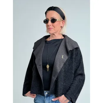 Dámský kabát Miss City Official Černý kabátek HELIUM Černá, UNI S-XL