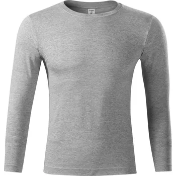 Pánské tričko Piccolio Progress Ls Unisex tričko P75 tmavě šedý melír M