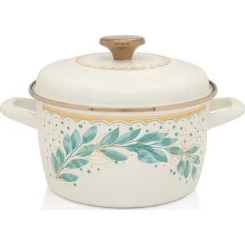 Hrnec Hrnec hrnec Smalt Pleszew Kogucik 4 l smaltovaný 20 cm s poklicí