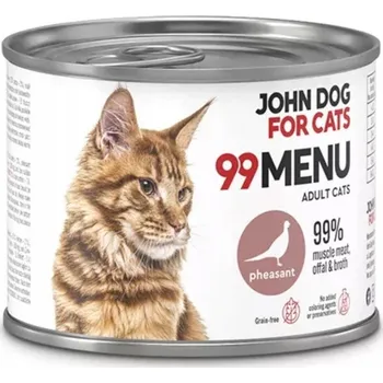 Krmivo pro psa John Dog for Cats Krmivo 99 MENU pro kočky bažant 200 g
