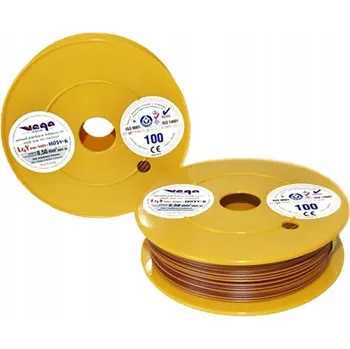 elektrický kabel Vodič LGY/H05V-K 0,50 mm2 100 m Hnědo-Oranžový