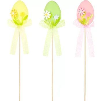 Velikonoční dekorace Velikonoční dekorace vajíčko na špejli mix barev