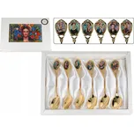 SADA 6 LŽIČEK NA ČAJ KÁVU FRIDA KAHLO PŘÍBORY DEZERTNÍ DÁREK