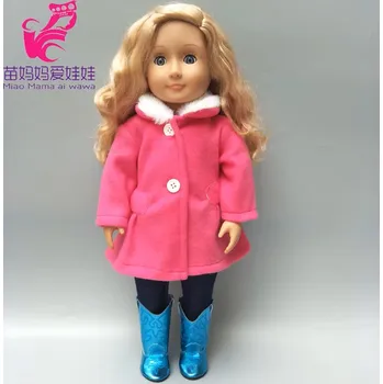 Doplněk pro panenku Oblečení pro panenky American Girl a Baby Born (kalhoty + kabátek) Barva: tm. růžový kabátek + kalhoty (46A)