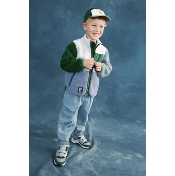 Chlapecké kalhoty Dětské rifle Liewood Borris Placement Denim Pants LW20640.PPY2 modrá 55X, vel. 110