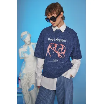 Pánské tričko Bavlněné tričko Medicine RS26-TSD251 námořnická modř 59X, vel. XS