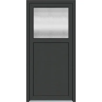 Vchodové dveře Solid Elements Vedlejší vchodové dveře Premium Easy, 80 P, rozměr vč. zárubně: 880 × 1980 mm, plast, pravé, antracit, prosklené W1DRBCZTK2.0043